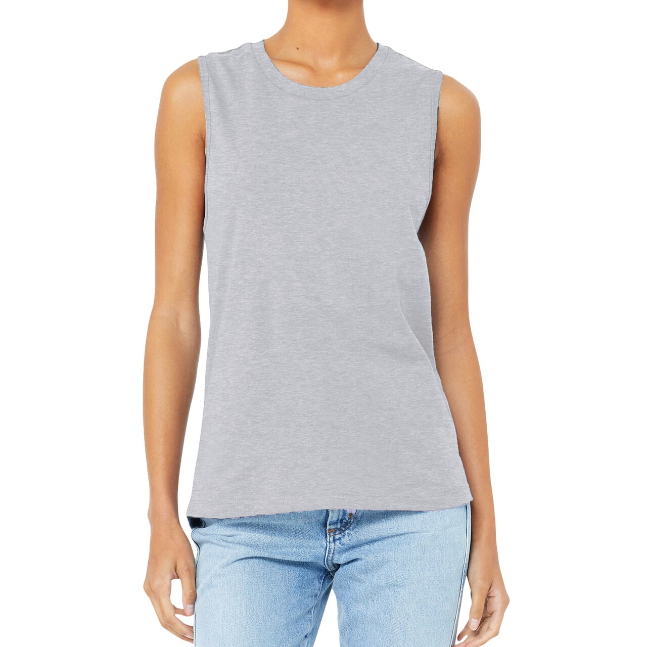 BELLA + CANVAS Women's Jersey Muscle Tank, Yoga Sleeveless Top